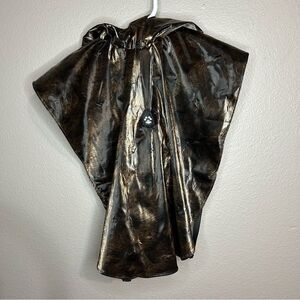 Doggiduds black & brown dog rain poncho size medium